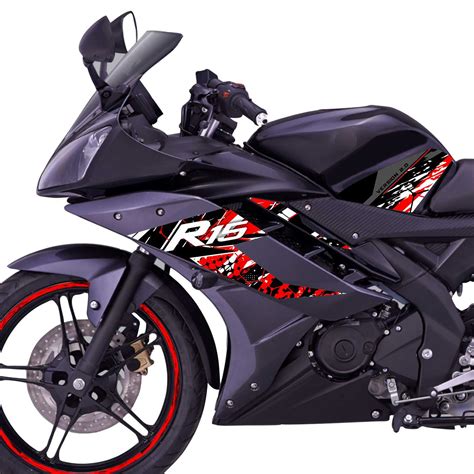 Piston Graphics Motorcycle Stickers - Stickers For Yamaha R15 Version 2