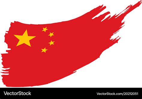 China flag Royalty Free Vector Image - VectorStock