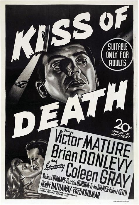 Kiss of Death (#1 of 4): Extra Large Movie Poster Image - IMP Awards