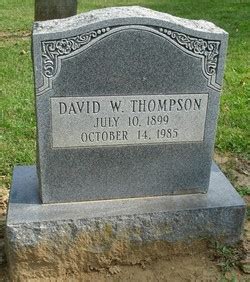 David W. Thompson (1899-1985): homenaje de Find a Grave