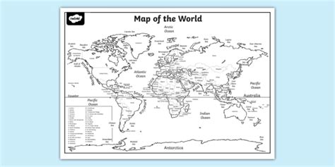 A4 Size World Map Outline World Map Printable, World Map, 59% OFF