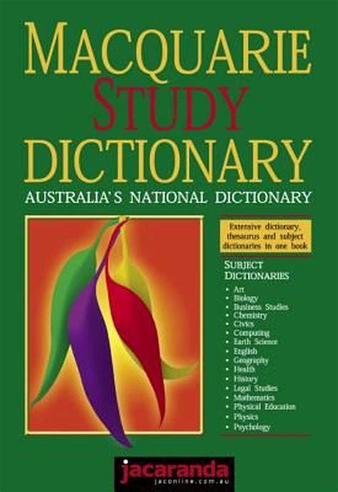 Macquarie Study Dictionary by Alison Moore, Paperback, 9780701633561 ...