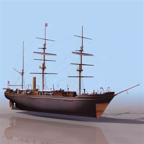 Rrs Discovery Research Ship Free 3d Model - .3ds - Open3dModel