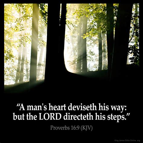 Proverbs 16:9 Inspirational Image