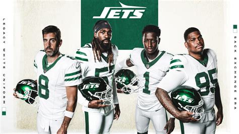 New York Jets: Jets Legacy White Throwback Uniforms