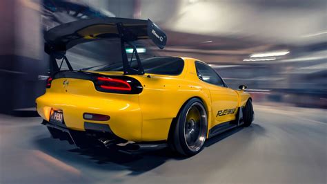 Jdm Wallpaper Yellow Mazda Rx 7 Wallpapers Wallpaper Cave Wallpaper ...