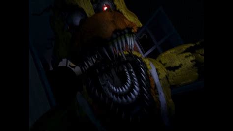 FNAF 4 Nightmare Chica Jumpscare (Door) | Jumpscare, Fnaf, Nightmare