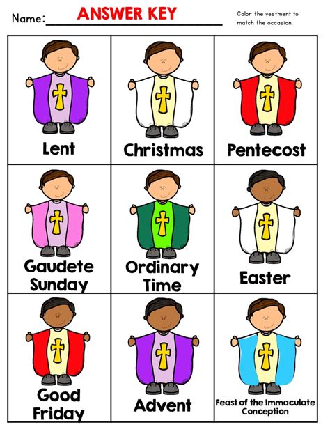 Liturgical Colors, Priest Vestments | Made By Teachers