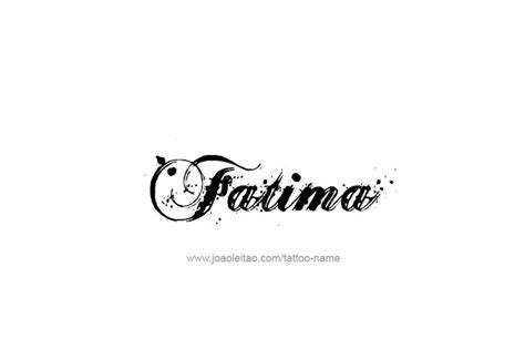 Fatima Name Tattoo Designs