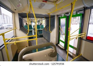 Interior Modern City Articulated Bus Articulated Stock Photo 125791913 ...