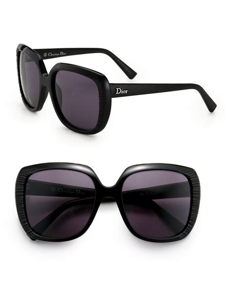 Dior Taffetas Square Sunglasses in Black - Lyst