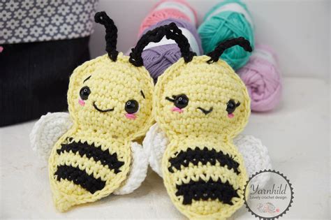 Crochet bee pattern — Crochet with Yarnhild Free written pattern and ...