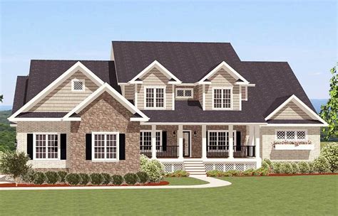 Plan 46259LA: Four Bedrooms and a Bonus Room | Traditional house plans ...