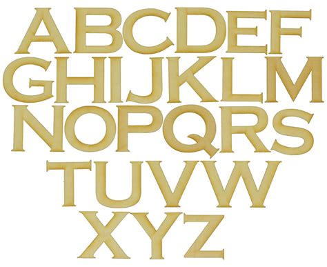 Copperplate Font Wood Letters | Custom Cut Wood Letters