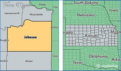 Map Of Johnson County Kansas - ToursMaps.com