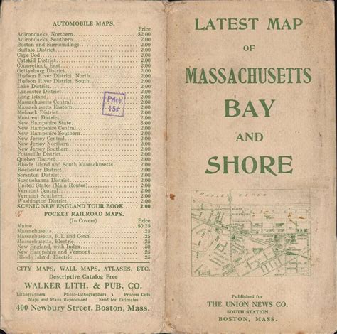 Map of Massachusetts Bay and Shore From Plymouth to Newburyport ...