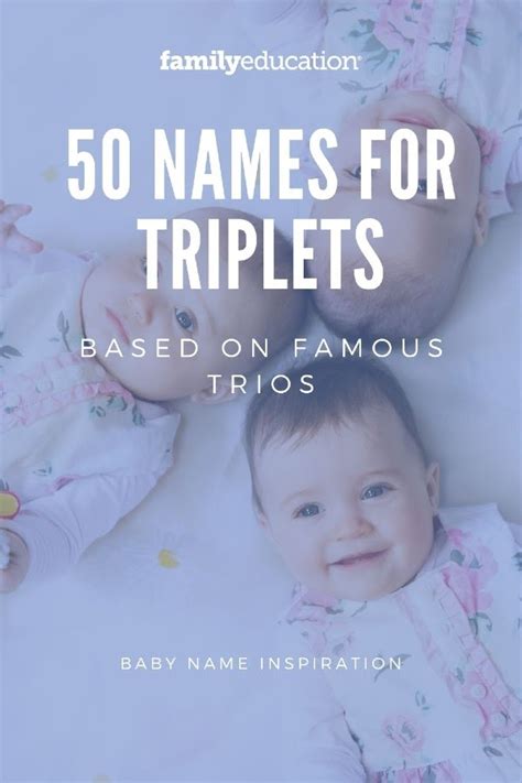 The Top Names for Triplets Based on Famous Trios - FamilyEducation