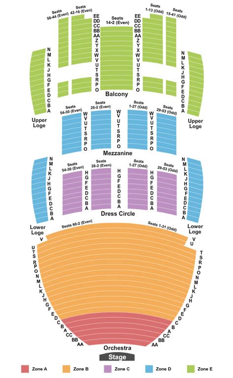 Long Island Medium Tickets - San Diego Civic Theatre Seating Chart ...