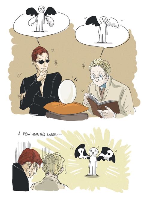 life is suck but my main ship is still sweet💗 — Crowley and Aziraphale ...