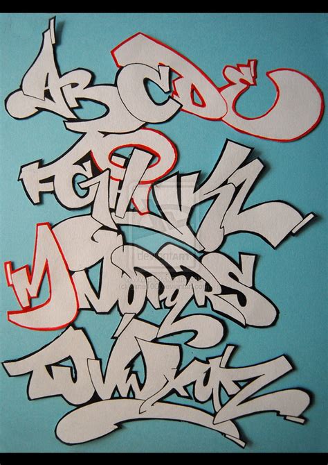 New Grafity's: Final Graffiti Alphabet Letters by Dime10C