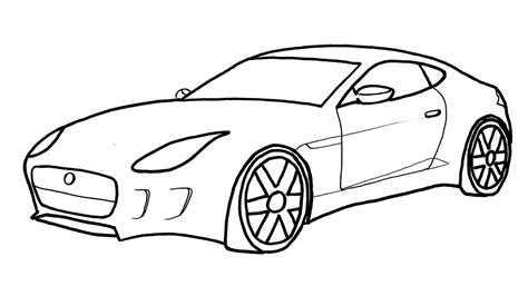 Jaguar Car Drawing