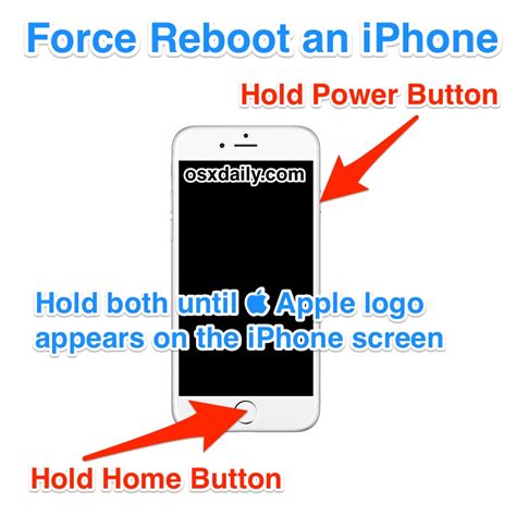 How to Force Reboot an iPhone & iPad (with Home Buttons)