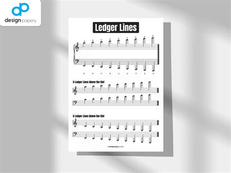 Ledger Lines Bass Clef