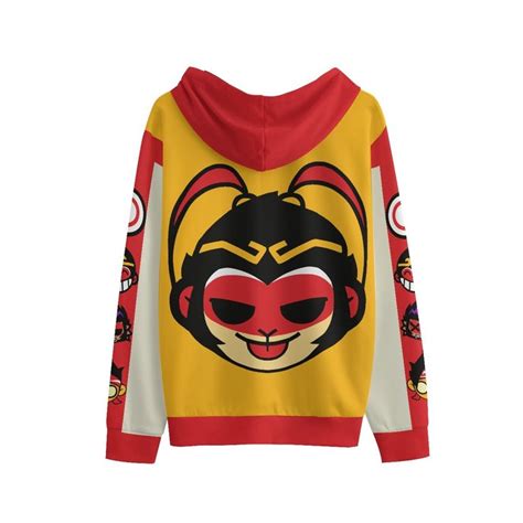 Unisex Anime Monkie Kid Wukong, Macaque, MK Cosplay Hoodie - Etsy ...