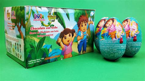 Dora The Explorer Surprise Eggs Unboxing - Surprise Eggs For Kids - YouTube