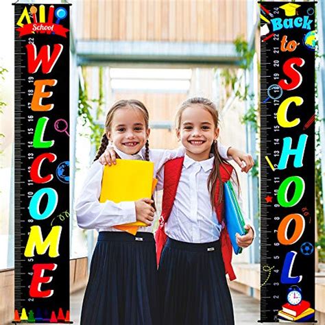 Buy Back To School Decoration First Day of School Banner Welcome ...