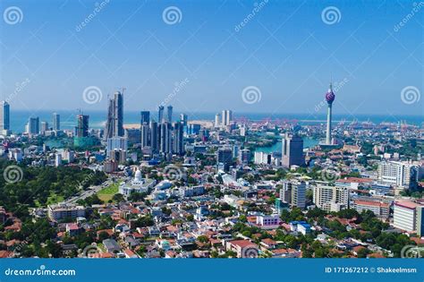 Colombo,Sri Lanka- December 05 2018 ; View of the Colombo City Skyline ...