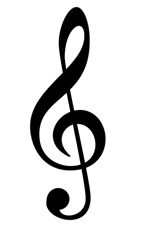 Large image of treble clef Vinyl Wall Art Decals, Wall Stickers, Treble ...