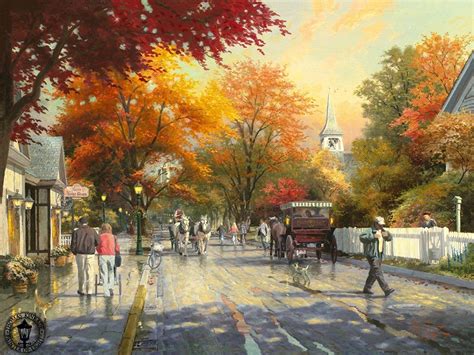 Thomas Kinkade Autumn Desktop Wallpapers - Top Free Thomas Kinkade ...