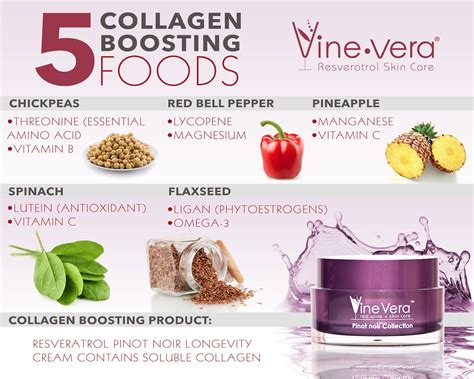 Top 5 Collagen Boosting Foods | Vine Vera Resveratrol Skincare ...