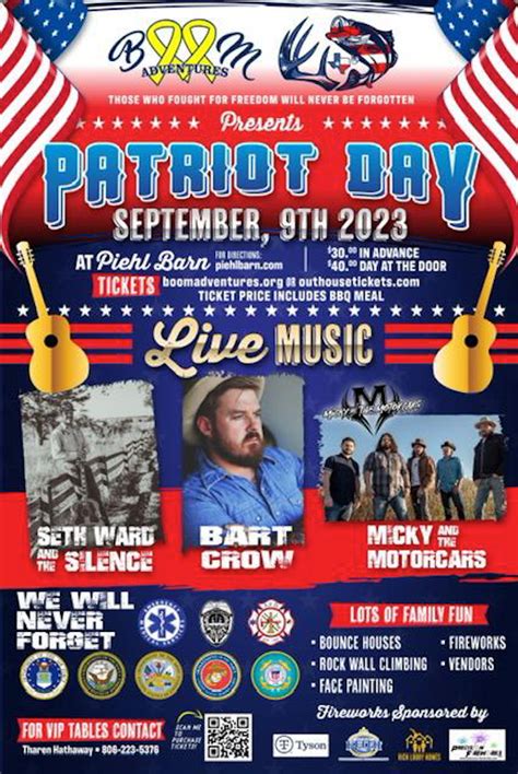 Patriot Day 2023 | Piehl Barn | Outhouse Tickets