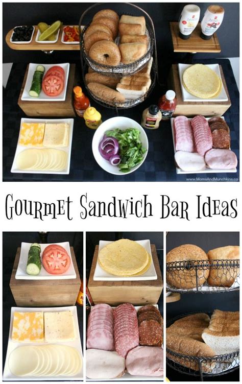 Gourmet Sandwich Bar Ideas - Moms & Munchkins | Party food bars ...