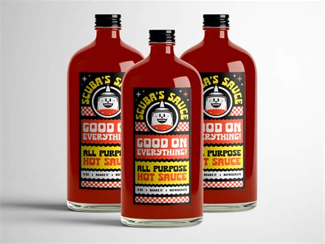 Sauce Label Bottles Mockup by MSG317 on Dribbble