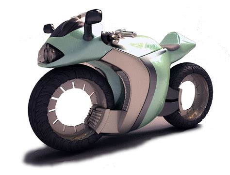 3d Sci Fi Motorcycle