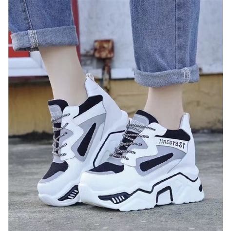 A-Linna NEW Wedge Korean Chunky Rubber Shoes for Women fashion casual ...