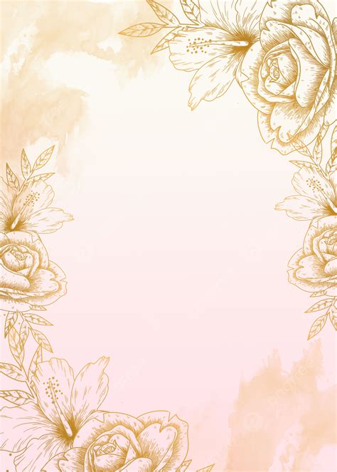 234 Gold Floral Background Picture - MyWeb