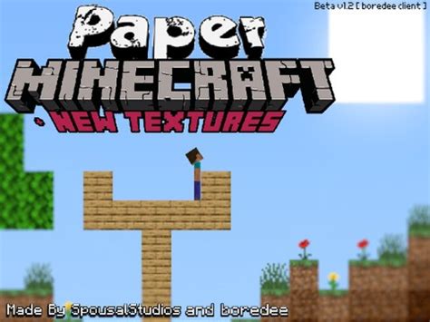 (NEW TEXTURES) Paper Minecraft