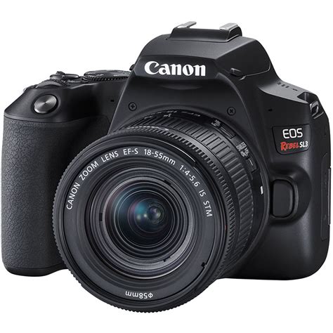 Canon SL3 EOS Rebel DSLR Camera with 18-55mm Lens (SL3 Black) B&H