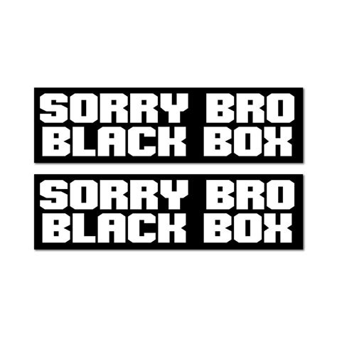 2X Black Box Sticker Decal | Funny Stickers - Sticker Collective