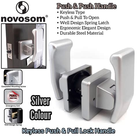 Novosom Keyless Pull & Push Lock Silver