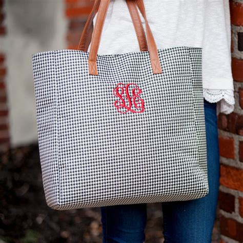 Monogrammed Game Day Tote Bag