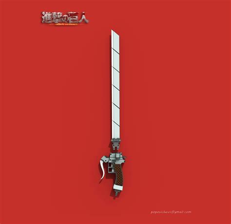 3D file Anime sword "Attack on Titan" 🗡️・3D printing design to download ...