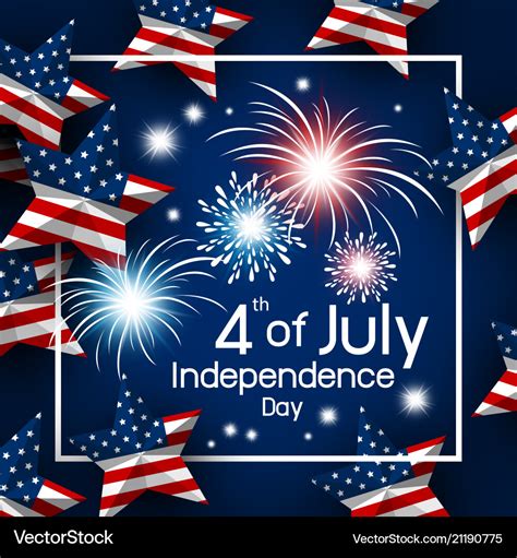 Usa 4th of july happy independence day Royalty Free Vector