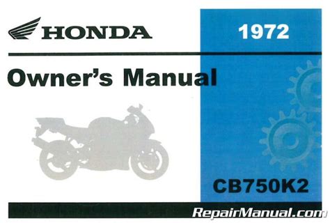 1972 Honda CB750K2 Motorcycle Owner Manual