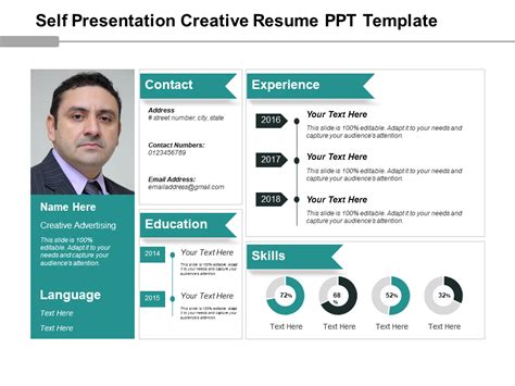 Self-Introduction PowerPoint Templates | Downloadable resume template ...