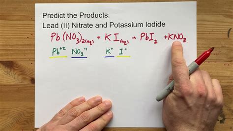 Predict the Products: Pb(NO3)2 + KI ... Lead (II) Nitrate + Potassium ...